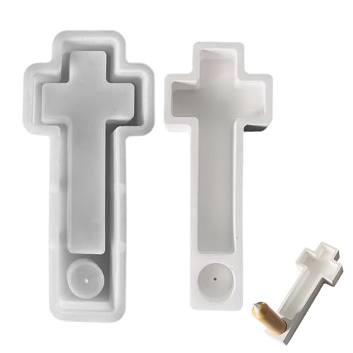 Zecnaud Kreuz Kerzenhalter Silikonform Für DIY Handwerk Kerzenherstellung Gips Epoxidharz Mit Präzisem Design Langlebig Hitzebeständig Zecnaud Kreuz Kerzenhalter Silikonform Für DIY Handwerk Kerzenherstellung Gips Epoxidharz Mit Präzisem Design Langlebig Hitzebeständig von Zecnaud
