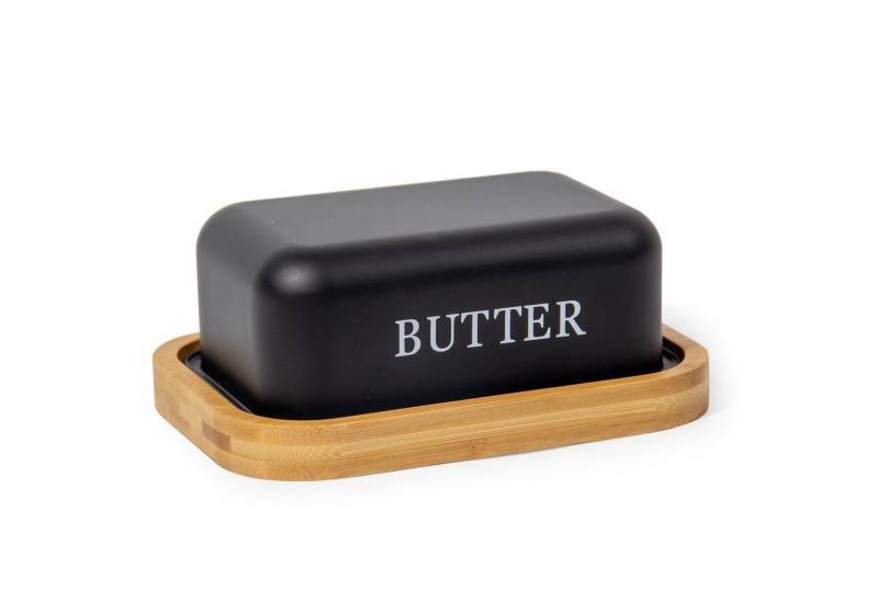 Zedelmaier Butterdose Butterdose,Butterglocke für 250g Butter,mit nachhaltigem holzdeckel, (Packung, 1 x Becher, 1 x Deckel) von Zedelmaier
