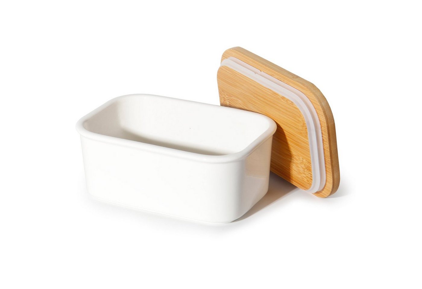 Zedelmaier Butterdose Butterglocke aus Keramik,Butterschale Porzellan für Butter(250g), (HYH005), Butterdose Keramik y Deckel Holz von Zedelmaier