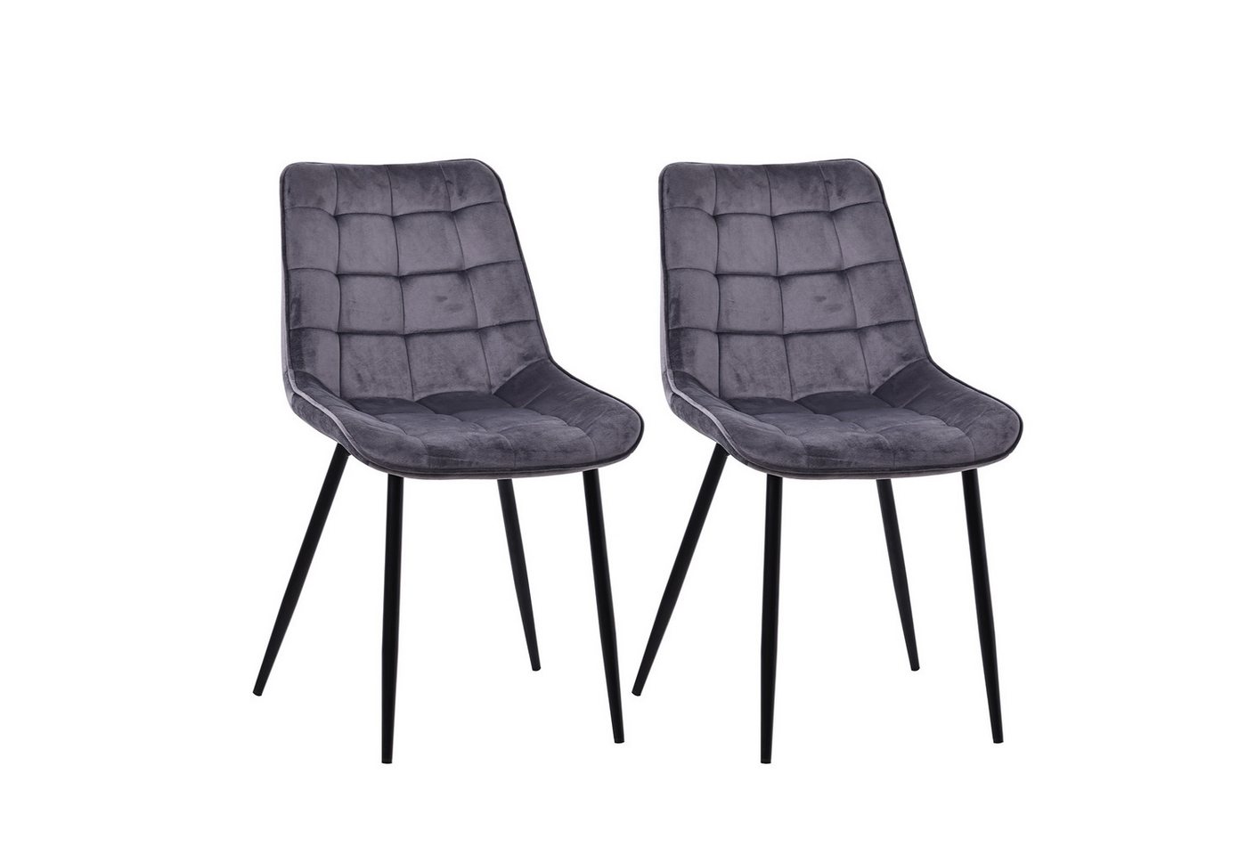 Zedelmaier Esszimmerstuhl 2er Set Stühle Esstisch Stühle Küchenstühle Essstühle (2er Set), Polsterstuhl mit Rückenlehne für Esszimmer Wohnzimmer Küche von Zedelmaier