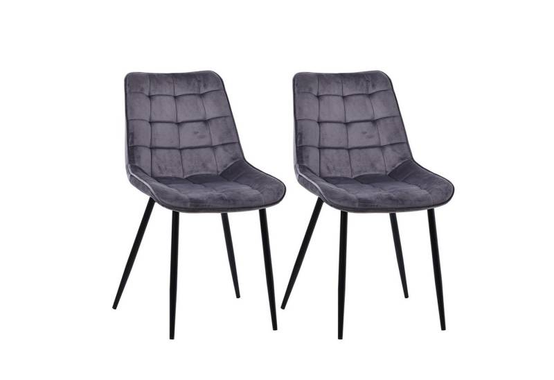 Zedelmaier Esszimmerstuhl 2er Set Stühle Esstisch Stühle Küchenstühle Essstühle (2er Set), Polsterstuhl mit Rückenlehne für Esszimmer Wohnzimmer Küche von Zedelmaier