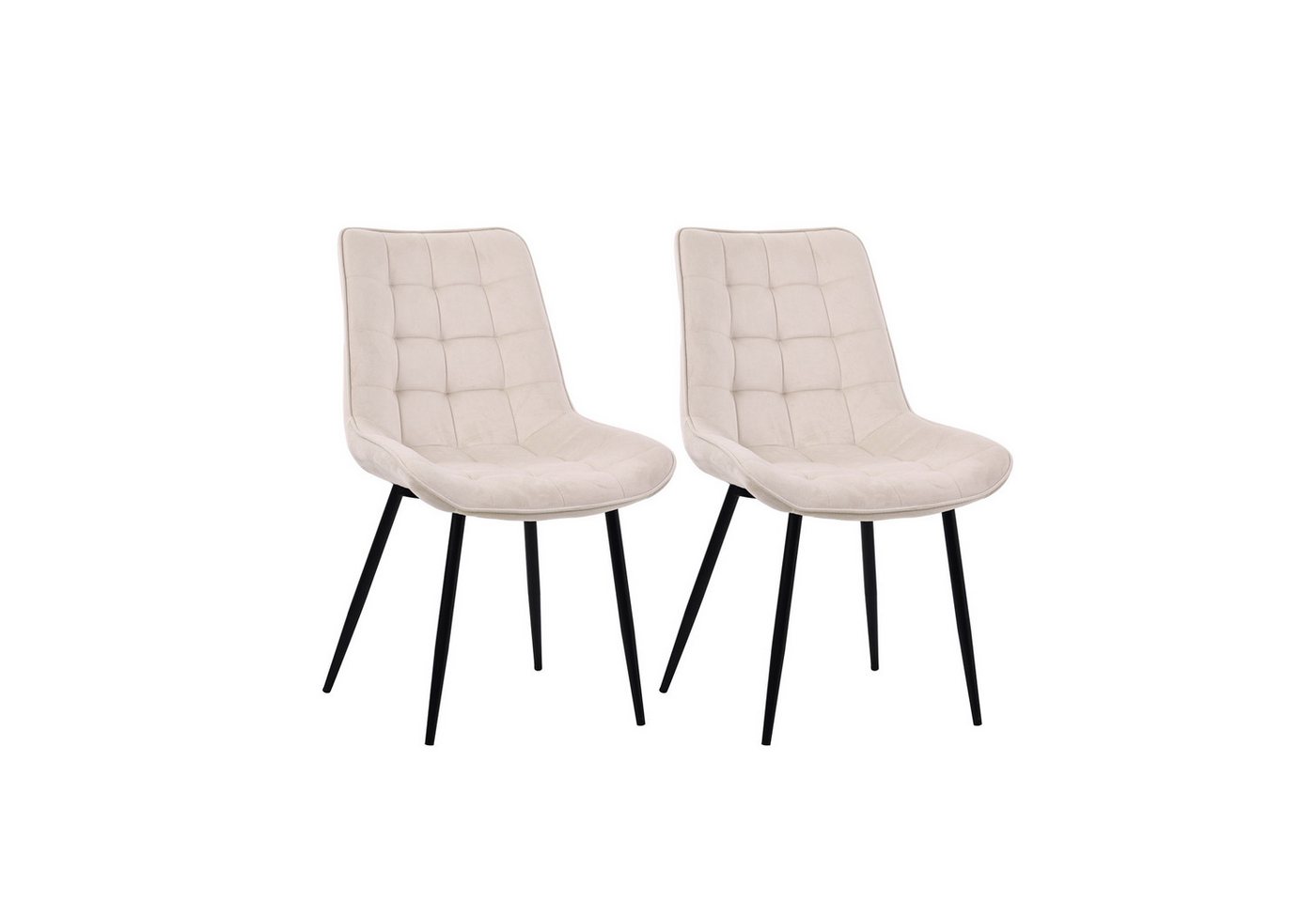 Zedelmaier Esszimmerstuhl 2er Set Stühle Esstisch Stühle Küchenstühle Essstühle (2er Set), Polsterstuhl mit Rückenlehne für Esszimmer Wohnzimmer Küche von Zedelmaier