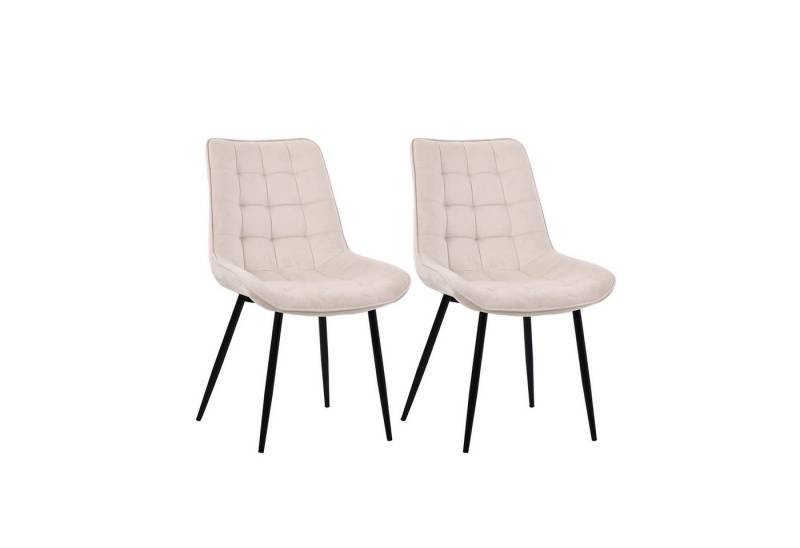 Zedelmaier Esszimmerstuhl 2er Set Stühle Esstisch Stühle Küchenstühle Essstühle (2er Set), Polsterstuhl mit Rückenlehne für Esszimmer Wohnzimmer Küche von Zedelmaier