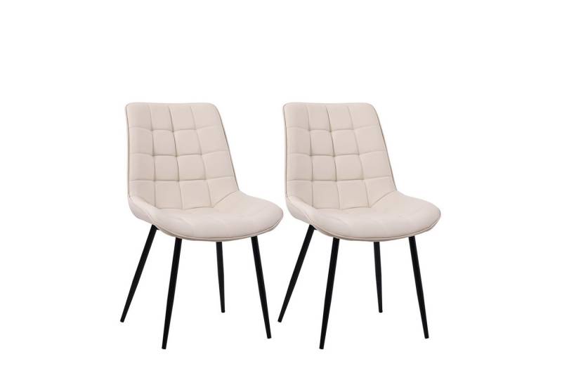 Zedelmaier Esszimmerstuhl 2er Set Stühle Esstisch Stühle Küchenstühle Essstühle (2er Set), Polsterstuhl mit Rückenlehne für Esszimmer Wohnzimmer Küche von Zedelmaier
