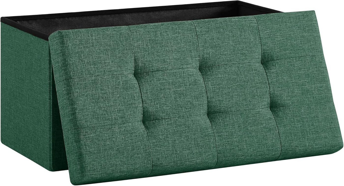 Zedelmaier Sitzbank Sitzbank mit Stauraum, Sitzhocker, Spielzeugtruhe, Fußhocker (ZD76Lenien), Aus MDF-Platte und Lenien. Faltbar, bis 300 kg,Truhenbank von Zedelmaier