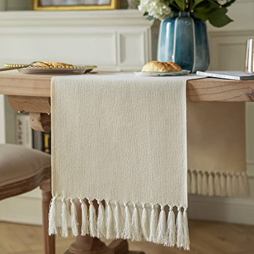 ZeeMart Tischläufer in Rot, 91,4 cm lang, rustikaler Tischläufer aus Jute, Boho-Stil, 33 x 91,4 cm, cremefarben ZeeMart Tischläufer in Rot, 91,4 cm lang, rustikaler Tischläufer aus Jute, Boho-Stil, 33 x 91,4 cm, cremefarben von ZeeMart