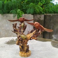 Eule Statue. Eulenpaar Skulptur. Auf Baumstatue. Skulptur Handgeschnitzt. Geschenk. Valentinstag Geschenke Für Ihn. Sie von ZeeWoodart22