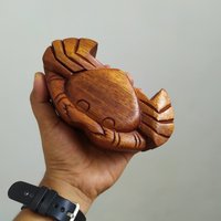 Wunderschönes Schmuckkästchen Aus Holz. Krabbe Puzzle Box. Handgefertigte Zauberbox von ZeeWoodart22