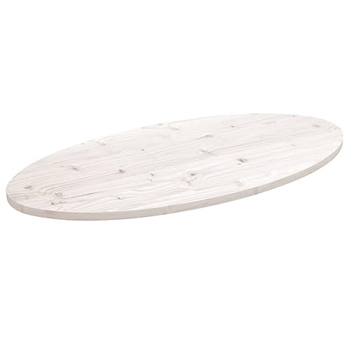 Tischplatte Weiß 100x50x2,5 cm Massivholz Kiefer Oval, Robuste Schreibtischplatte für DIY-Tische, Ersatzplatte für Esstisch, Computertisch, Bürotisch, Möbel Zubehör Tischplatte Weiß 100x50x2,5 cm Massivholz Kiefer Oval, Robuste Schreibtischplatte für DIY-Tische, Ersatzplatte für Esstisch, Computertisch, Bürotisch, Möbel Zubehör von Zeehear