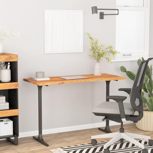 Zeehear Schreibtischplatte 120x50x2,5 cm Rechteckig Massivholz Akazie, Natur Oberfläche, Robust für Büro Computer Tisch, Langlebiges Desktop für Arbeitszimmer, Ergoform Design von Zeehear