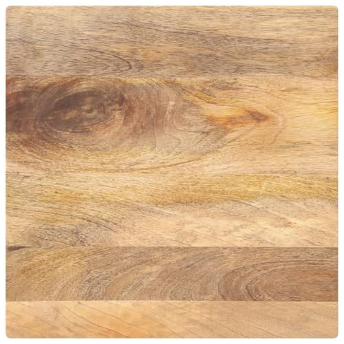 Zeehear Tischplatte 40x40x3,8 cm Quadratisch Massivholz Mango, Holz Tischplatte für Esstisch, Schreibtisch oder Beistelltisch, natürliche Oberfläche, Robustes Möbelstück für Zuhause und Büro von Zeehear