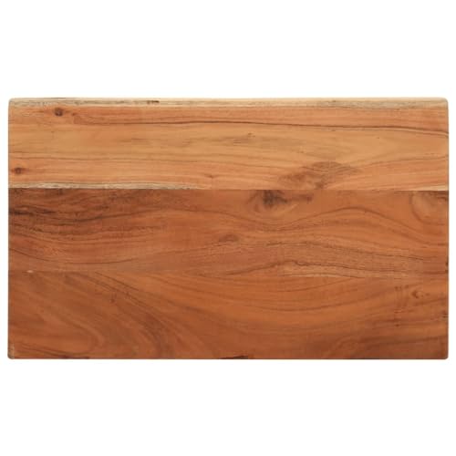 Zeehear Tischplatte 60x30x2,5 cm, Rechteckig Massivholz Akazie, Langlebiges Holz-Desktop für Esstisch, Schreibtisch oder Beistelltisch, Natürliche Oberfläche, Möbelzubehör von Zeehear