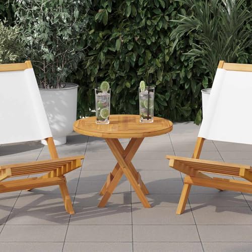 Zeehear Tischplatte Massivholz Teak Rund 50 cm Durchmesser, 2,5 cm Stärke, fein geschliffen, witterungsbeständig für Esstische, Gartenmöbel, langlebiges Desktop Zeehear Tischplatte Massivholz Teak Rund 50 cm Durchmesser, 2,5 cm Stärke, fein geschliffen, witterungsbeständig für Esstische, Gartenmöbel, langlebiges Desktop von Zeehear