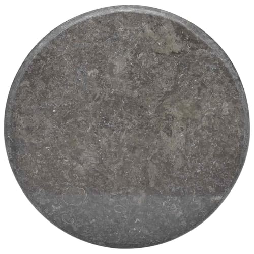 Zeehear Tischplatte Schwarz Ø60x2,5 cm, Runde Marmorplatte für Esstisch, Couchtisch, Gartentisch, Robust & Pflegeleicht, Modernes Design von Zeehear