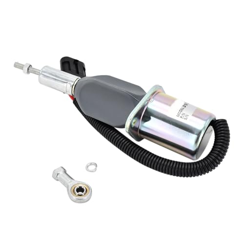 3930233 SA-4335-12 12 V Kraftstoffabschalt-Magnetspule, kompatibel mit Cummins Dieselmotor 6BT 5,9 l 6CT 8,3 l, kompatibel mit Kofferradlader 8940 Traktoren 7210 7220 7230 7240 8910 8920 8930 89400 von Zeenparts
