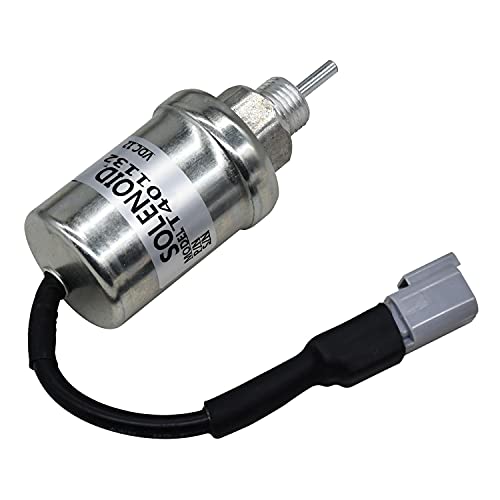 Zeenparts U85206451 U85206450 12 V Abschaltmagnet, kompatibel mit Perkins Motor 404C-22 402D 403D 404D 404C HL403C-15 kompatibel mit Wacker Neuson Gelenkradlader WL18 WL30 WL36 von Zeenparts