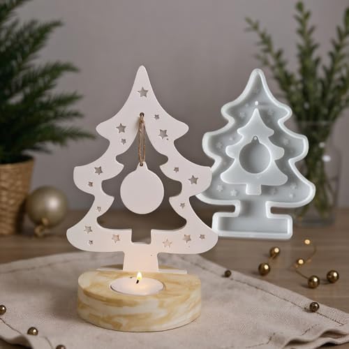 Silikonformen Gießformen Kerzenhalter, Weihnachtsbaum Silikonform Für Kerzenhalter, Teelichthalter Kerzenhalters Form, Für Zuhause Tischdekoration Wohnzimmer Hochzeit Zentrum Silikonformen Gießformen Kerzenhalter, Weihnachtsbaum Silikonform Für Kerzenhalter, Teelichthalter Kerzenhalters Form, Für Zuhause Tischdekoration Wohnzimmer Hochzeit Zentrum von Zegaqae