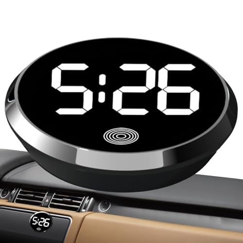 Zegaqae Autouhr | Berührungsgesteuerte Fahrzeuguhr - Mit LED Anzeige Tragbare Lichtuhr Für Reisen Zuhause Armaturenbrett Klassenzimmer Kühlschrank Zegaqae Autouhr | Berührungsgesteuerte Fahrzeuguhr - Mit LED Anzeige Tragbare Lichtuhr Für Reisen Zuhause Armaturenbrett Klassenzimmer Kühlschrank von Zegaqae