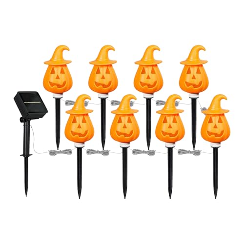 Zegaqae Halloween Kürbis Staketen Outdoor | wasserdichte Halloween Deko Für Garten,Orangefarbene Verstellbare Bodeneinsätze Wege Garten Deko Für Außenbereich Rasen Terrasse Zegaqae Halloween Kürbis Staketen Outdoor | wasserdichte Halloween Deko Für Garten,Orangefarbene Verstellbare Bodeneinsätze Wege Garten Deko Für Außenbereich Rasen Terrasse von Zegaqae