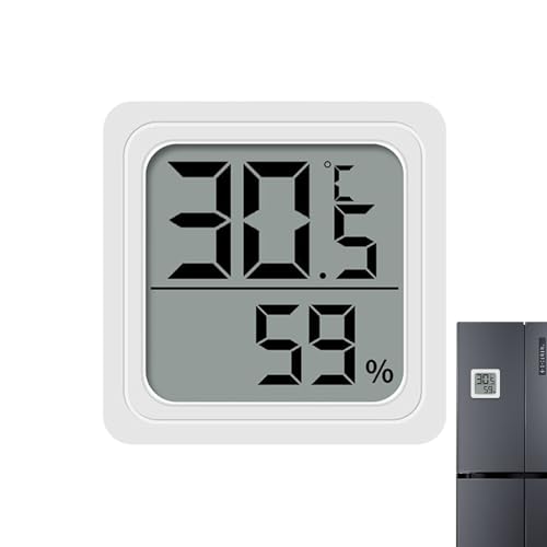 Zegaqae Temperatur- Und Feuchtigkeitssensor - Digitales Raumklima-Messgerät für Zuhause - Tragbarer Sensor Einfach Ablesbar Batteriebetrieben Einsatzbereich Garage Babyzimmer Schlafzimmer Balkon Zegaqae Temperatur- Und Feuchtigkeitssensor - Digitales Raumklima-Messgerät für Zuhause - Tragbarer Sensor Einfach Ablesbar Batteriebetrieben Einsatzbereich Garage Babyzimmer Schlafzimmer Balkon von Zegaqae