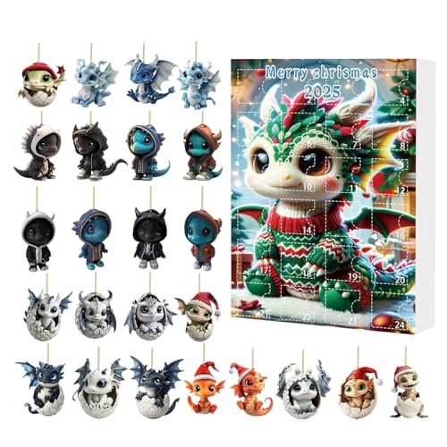 Zegaqae Weihnachtsadventskalender, Countdown Kalender Mit 24 Anhängern, Flaches 2D Andenken Für Familie Erwachsene Kinder Jugendliche Freunde Schüler Zegaqae Weihnachtsadventskalender, Countdown Kalender Mit 24 Anhängern, Flaches 2D Andenken Für Familie Erwachsene Kinder Jugendliche Freunde Schüler von Zegaqae