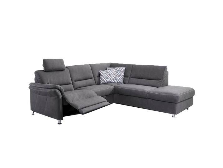 Zehdenick ZE-EM16033 Ecksofa in grauem Stoff mit einer Premiumkopfstütze weitere Farben sowie Sitzqualität und Fußvariaten wählbar von Zehdenick