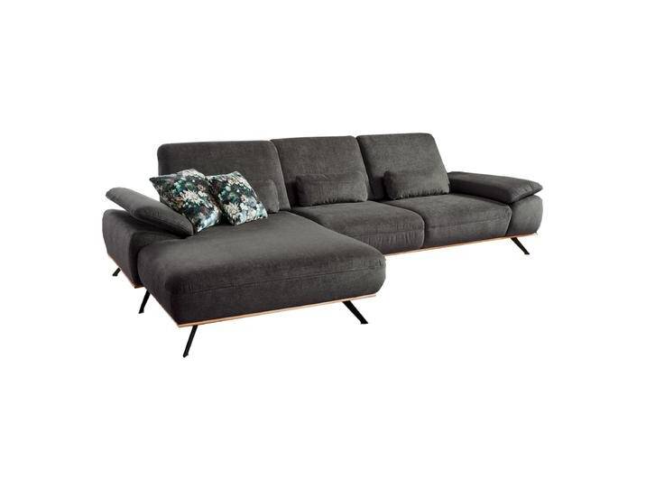 Zehdenick ZE-EM18063 Sava Ecksofa in Stoff grau weitere Farben wählbar klappbare Armlehne sowie Sitztiefenverstellung und Fußvariante konfigurierbar von Zehdenick
