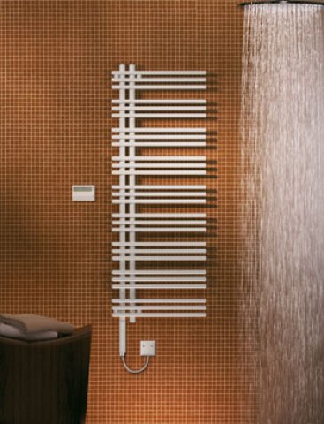 Zehnder Design Heizkörper Yucca elektrisch YADER-130-50 / UD, Badheizkörper: Titane Metallic von Zehnder GmbH