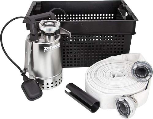 Flutset-Edelstahlpumpe E-ZW 65 A inkl.Rückschlagklappe,Schwimmer u. Befestigungsklammer von Zehnder