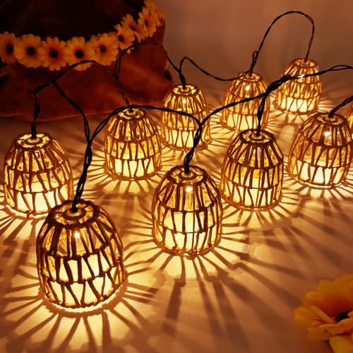10 Stück LED Solar Lichterkette Aussen,LED Solar Rattankugel Lampion Lichterkette,Lampions Led Lichterkette Solar Außen Wetterfest,Kugel Gartenleuchten für Außen Balkon Garten Outdoor 10 Stück LED Solar Lichterkette Aussen,LED Solar Rattankugel Lampion Lichterkette,Lampions Led Lichterkette Solar Außen Wetterfest,Kugel Gartenleuchten für Außen Balkon Garten Outdoor von ZeiLaBang Kakadi