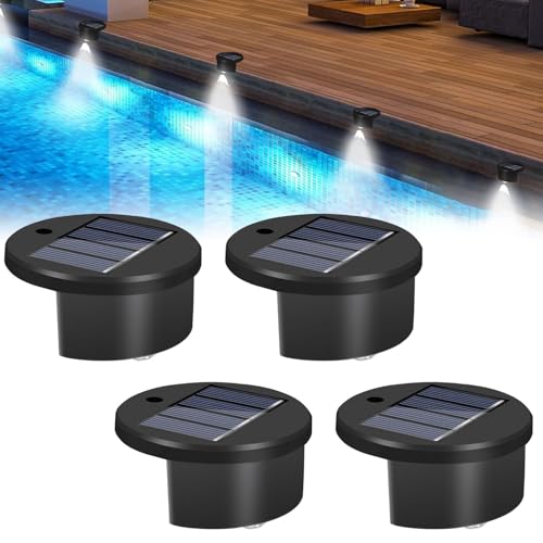 4 Stück Pack Solar Poolbeleuchtung Schwimmende Lampen,Pool Beleuchtung,Garten Pool Licht Solar,Solarlampen für Außen Garten,Pool Lichter Schwimmend für Wasserfall, Teichbeleuchtung, poolumrandung von ZeiLaBang Kakadi