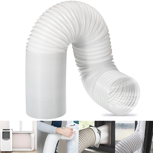 Abluftschlauch,150mm Durchmesser 2M Länge,PVC Abluftschlauch Klimaanlagen,Einziehbarer Klimaanlagenschlauch,Verwendet für Klimaanlage Wäschetrockner Abzugshaube Dunstabzugshaube von ZeiLaBang Kakadi