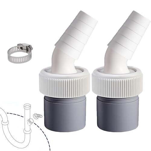 Geschirrspüler und Waschmaschine Abfluss Adapter mit Abgang für Rohr Ø40 mm und Eingang Ø19-23mm,Waschmaschine Geschirrspüler Anschluss Ablauf,Ablaufschlauch Adapter,Ablaufschlauch Endstück von ZeiLaBang Kakadi