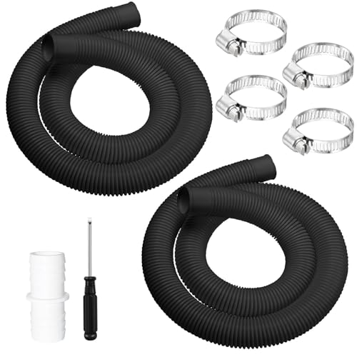 2 Stück Poolschlauch 32mm,150cm Saugschlauch,Schwimmbadschlauch 32 mm,Schlauch für Poolpumpe,Poolpumpe schlauch mit 4 Stück Sicherungsclip Und 1 Stück Schlauchverbinder von ZeiLaBang Kakadi