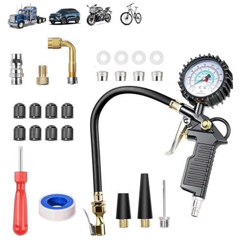 Reifendruckprüfer,Luftdruckprüfer,Reifenfüller Reifendruckprüfer,Reifenfüll-Messgerät,220PSI Multifunktional Reifenfüller,Reifendruckprüfer mit Flexiblem Schlauch,Digitaler Luftdruckprüfer Reifendruckprüfer,Luftdruckprüfer,Reifenfüller Reifendruckprüfer,Reifenfüll-Messgerät,220PSI Multifunktional Reifenfüller,Reifendruckprüfer mit Flexiblem Schlauch,Digitaler Luftdruckprüfer von ZeiLaBang Kakadi