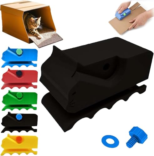 Kartonschneider für Katzenkratzbretter,3D Gedruckter Kartonschneider﻿,Katzenkratzer Schneidemaschine Papier,Werkzeugschneider aus Karton,Kartonstreifen Strip Cutter Für Handgefertigte Katzenbetten von ZeiLaBang Kakadi