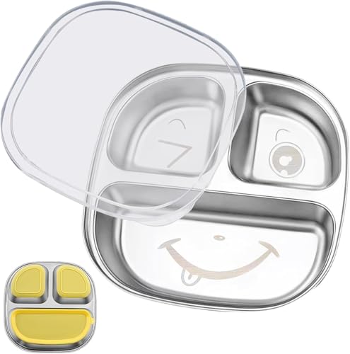 ZeiLaBang Kakadi Baby Teller mit Saugnapf,Kinderteller mit Saugnapf,Edelstahl Teller baby,Edelstahl-Material Kinderteller,Unzerbrechliches Baby Geschirrset,Rutschfestes Babytablett ZeiLaBang Kakadi Baby Teller mit Saugnapf,Kinderteller mit Saugnapf,Edelstahl Teller baby,Edelstahl-Material Kinderteller,Unzerbrechliches Baby Geschirrset,Rutschfestes Babytablett von ZeiLaBang Kakadi