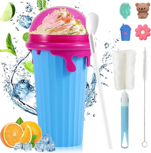 ZeiLaBang Kakadi Slush Becher,500ml Slushy Maker Becher,Wiederverwendbarer Slush Eisbecher,DIY Slushy Maker Cup Gefrorene Maker,Slush Cup mit Strohhalmlöffel für DIY Cola oder Saft ZeiLaBang Kakadi Slush Becher,500ml Slushy Maker Becher,Wiederverwendbarer Slush Eisbecher,DIY Slushy Maker Cup Gefrorene Maker,Slush Cup mit Strohhalmlöffel für DIY Cola oder Saft von ZeiLaBang Kakadi