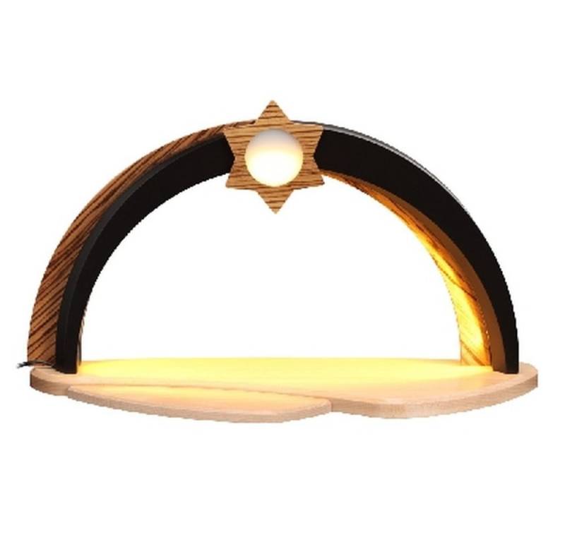 Zeidler Holzkunst Lichterbogen Schwibbogen unbestückt mit LED elektrisch BxH 44x25cm NEU von Zeidler Holzkunst