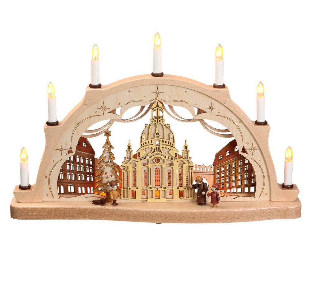 Zeidler Holzkunst Lichterbogen Schwibbogen Dresdener Frauenkirche mit Besucher el. Beleuchtung BxHxT Zeidler Holzkunst Lichterbogen Schwibbogen Dresdener Frauenkirche mit Besucher el. Beleuchtung BxHxT von Zeidler Holzkunst