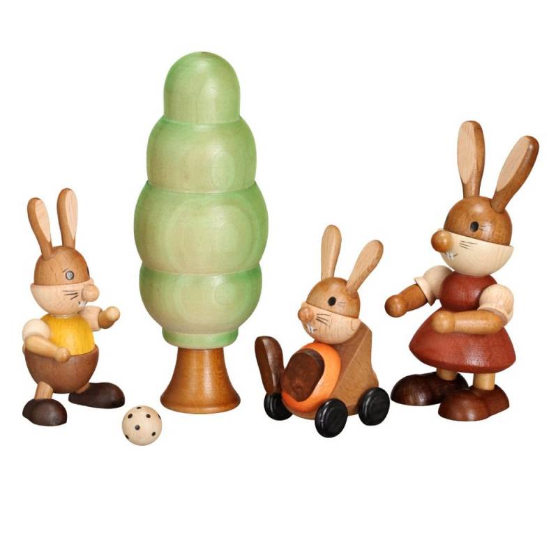 Zeidler Holzkunst Osterhase Tischdekoration Osterhasen Figurensatz H= 10cm NEU von Zeidler Holzkunst