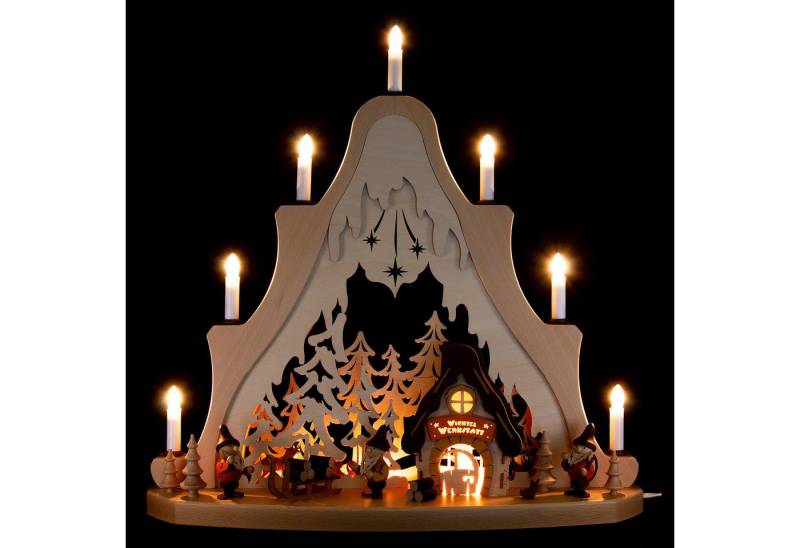 Zeidler Holzkunst Schwibbogen Lichterspitze Wichtel (53x50cm) von Zeidler Holzkunst von Zeidler Holzkunst