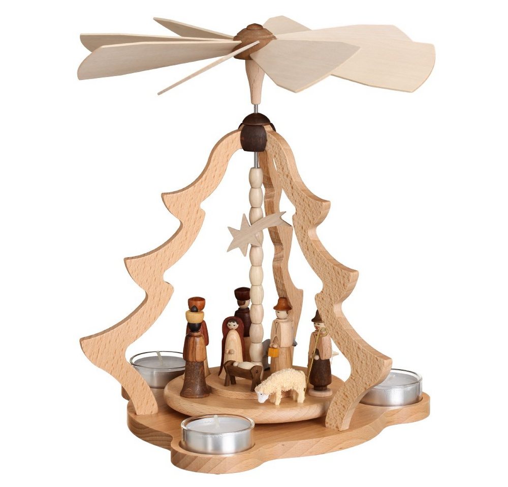 Zeidler Holzkunst Weihnachtspyramide Zeidler Tischpyramide groß mit Geburt, Handarbeit aus dem Erzgebirge Zeidler Holzkunst Weihnachtspyramide Zeidler Tischpyramide groß mit Geburt, Handarbeit aus dem Erzgebirge von Zeidler Holzkunst