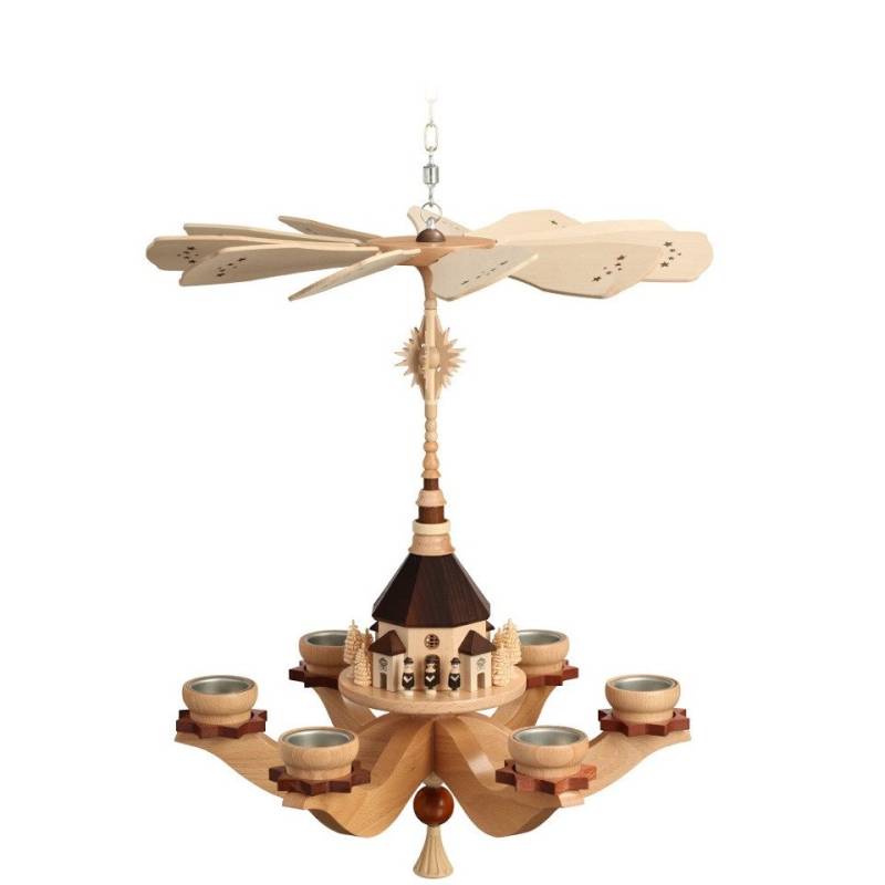 Zeidler Holzkunst Weihnachtspyramide Zeidler Hängepyramide Seiffener Kirche, Handarbeit aus dem Erzgebirge Zeidler Holzkunst Weihnachtspyramide Zeidler Hängepyramide Seiffener Kirche, Handarbeit aus dem Erzgebirge von Zeidler Holzkunst