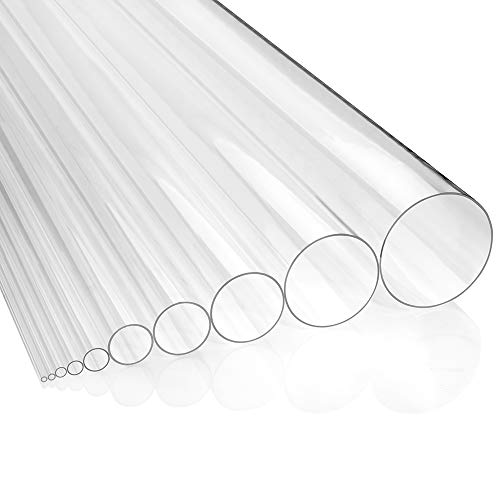 Acrylglasrohr XT Ø 13mm / 9mm (Aussen/Innen), transparent, durchsichtig, 1000mm lang - Zeigis® / farblos/PMMA/glasklar/extrudiert von Zeigis