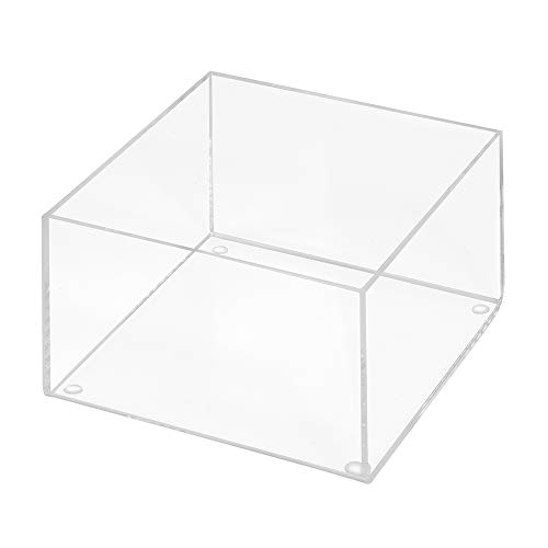 Aufbewahrungsbox aus Acrylglas 150x150mm, 100mm Hoch, transparent/durchsichtig/Kunststoff/Quadratisch/Sammelbox/ohne Deckel - Zeigis® von Zeigis