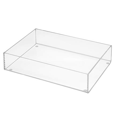 Aufbewahrungsbox aus Acrylglas 220x160mm, 50mm Hoch, transparent/durchsichtig/Kunststoff/Quadratisch/Sammelbox/ohne Deckel - Zeigis® von Zeigis