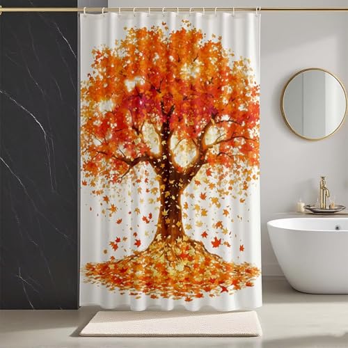 Duschvorhang Gelb Duschvorhang 100 x 180 cm, Duschrollo Herbst Duschrollo für Badewanne Polyester Textil Shower Curtains mit 12 Duschvorhangringe Shower Curtain für Badezimmer Deko -zpg25073ZR80E9 Duschvorhang Gelb Duschvorhang 100 x 180 cm, Duschrollo Herbst Duschrollo für Badewanne Polyester Textil Shower Curtains mit 12 Duschvorhangringe Shower Curtain für Badezimmer Deko -zpg25073ZR80E9 von Zeipopge