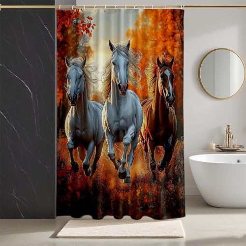 Duschvorhang Gelb Duschvorhang 80 x 200 cm, HD Druck Duschrollo Pferd Duschrollo für Badewanne Polyester Textil Shower Curtains mit 12 Duschvorhangringe Shower Curtain für Badezimmer Deko -zpg25073C9 Duschvorhang Gelb Duschvorhang 80 x 200 cm, HD Druck Duschrollo Pferd Duschrollo für Badewanne Polyester Textil Shower Curtains mit 12 Duschvorhangringe Shower Curtain für Badezimmer Deko -zpg25073C9 von Zeipopge
