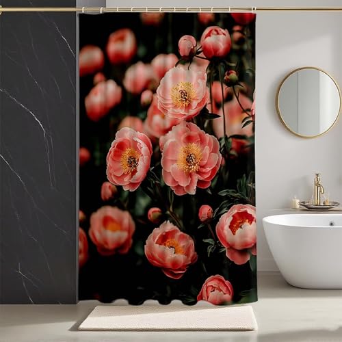 Duschvorhang Rosa Duschvorhang 80x200, HD Druck Duschrollo Blume Duschrollo für Badewanne Polyester Textil Shower Curtains mit 12 Duschvorhangringe Shower Curtain für Badezimmer Deko, Bad -zpg2507387 Duschvorhang Rosa Duschvorhang 80x200, HD Druck Duschrollo Blume Duschrollo für Badewanne Polyester Textil Shower Curtains mit 12 Duschvorhangringe Shower Curtain für Badezimmer Deko, Bad -zpg2507387 von Zeipopge